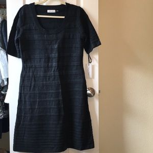 Calvin Klein Grey Knit Sweater Dress